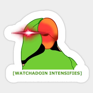 watchadoin intensifies Sticker